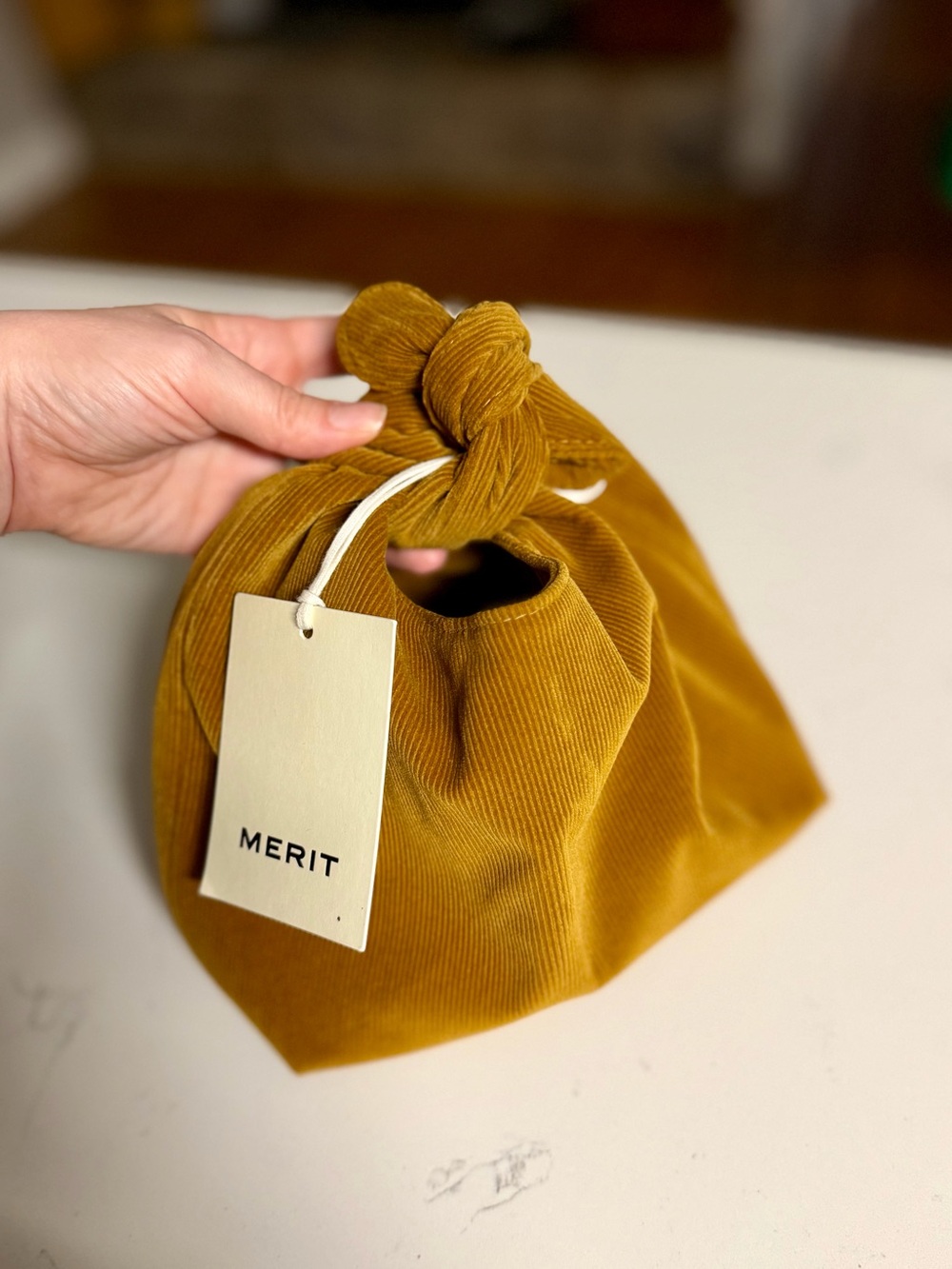 NWT Merit Mini Corduroy Cosmetic Bag